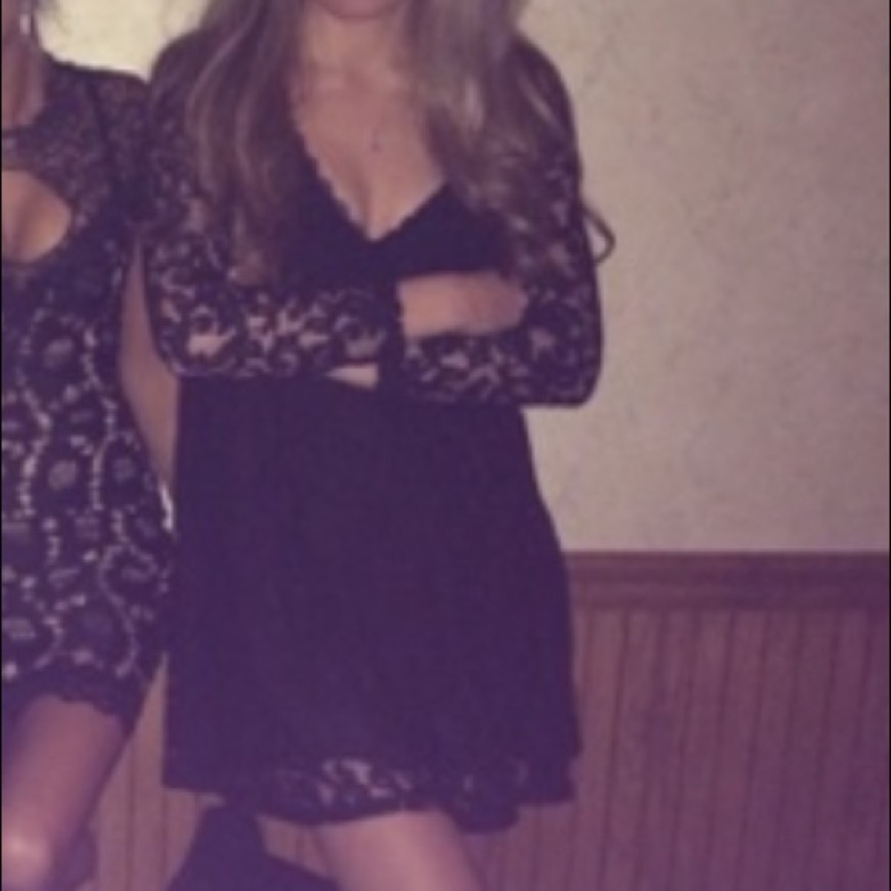 Kimchi Blue black lace dress. Worn Once